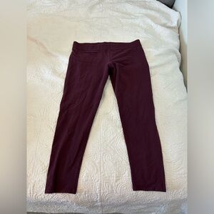 Maroon leggings
